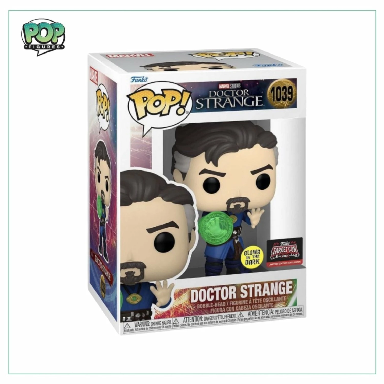 Doctor Strange #1039 (Glows In The Dark) Funko Pop! - Doctor Strange - Target Con 2023 Exclusive