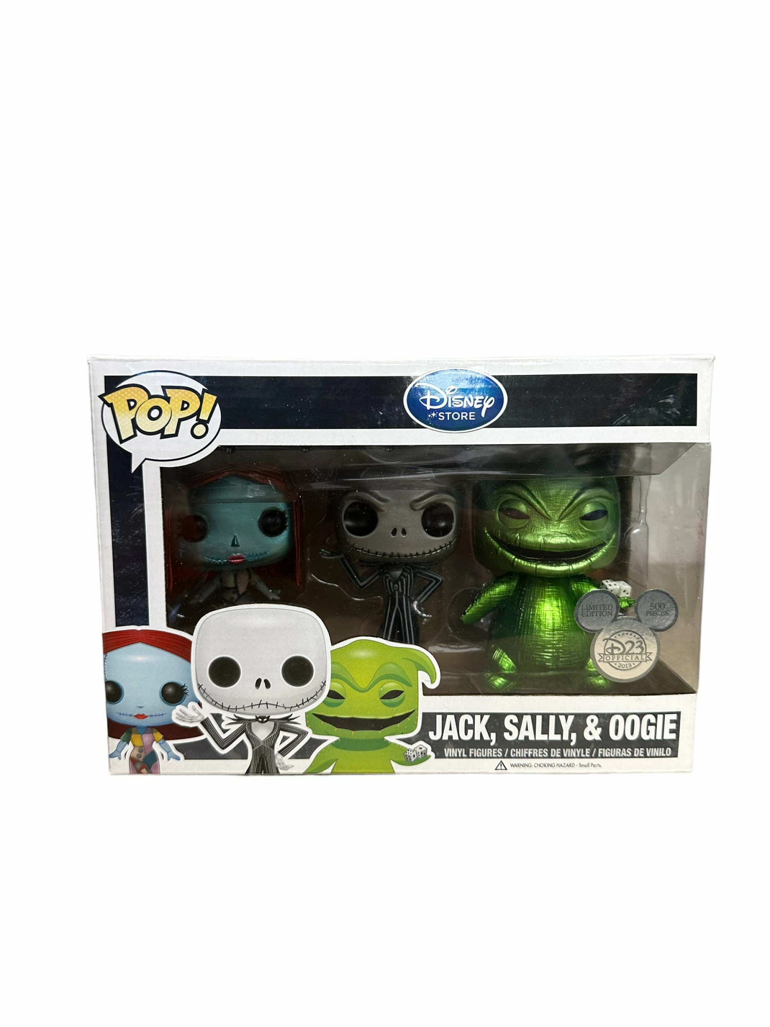 Jack, Sally, & Oogie (Metallic) 3 Pack Funko Pop! - Disney - D23 Expo 2013 Exclusive LE500 Pcs - Condition 9/10 - Image 2