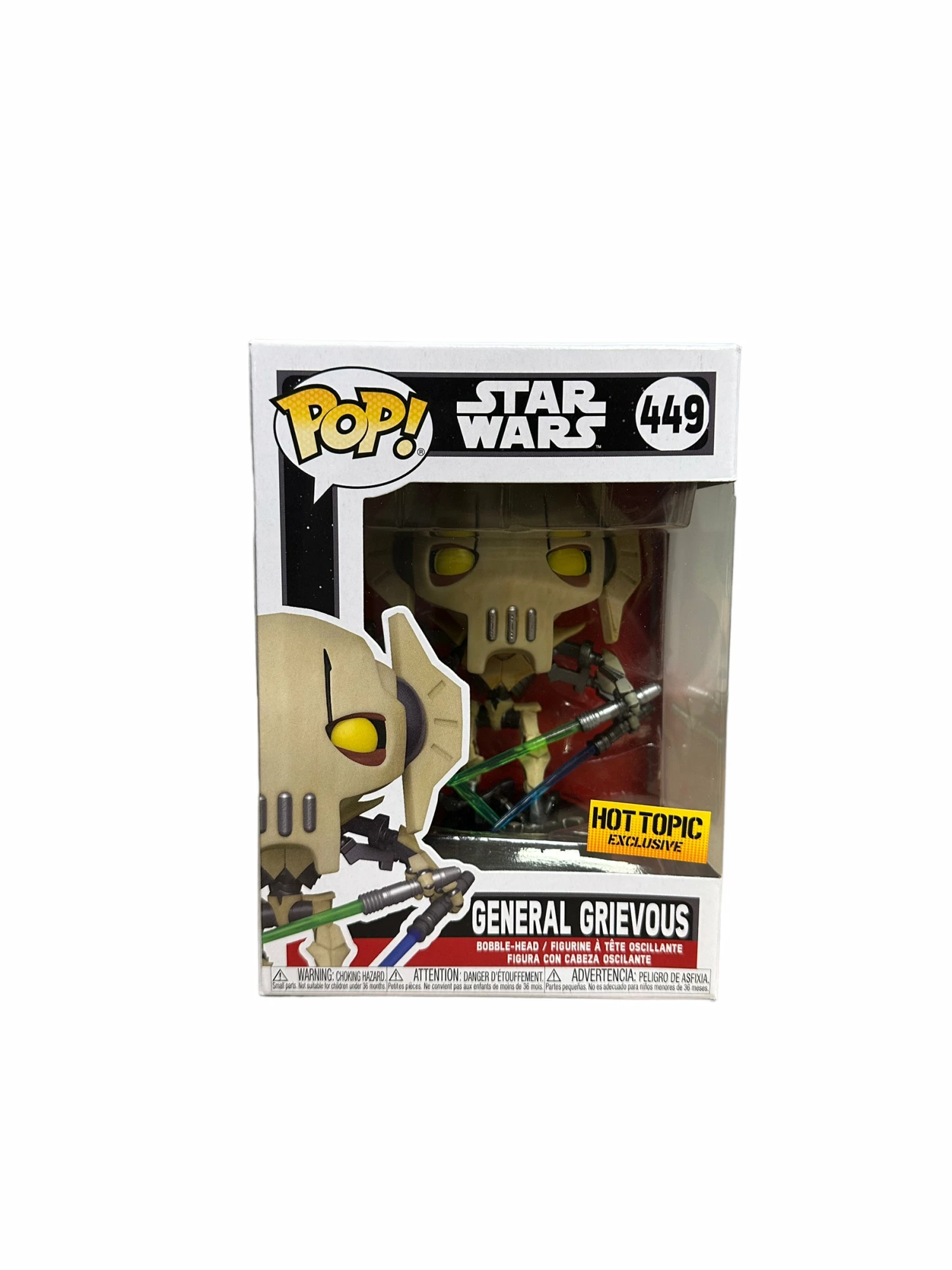 General Grievous #449 (w/ Four Lightsabers) Funko Pop! - Star Wars - Hot Topic Exclusive - Condition 8.75/10 - Image 2