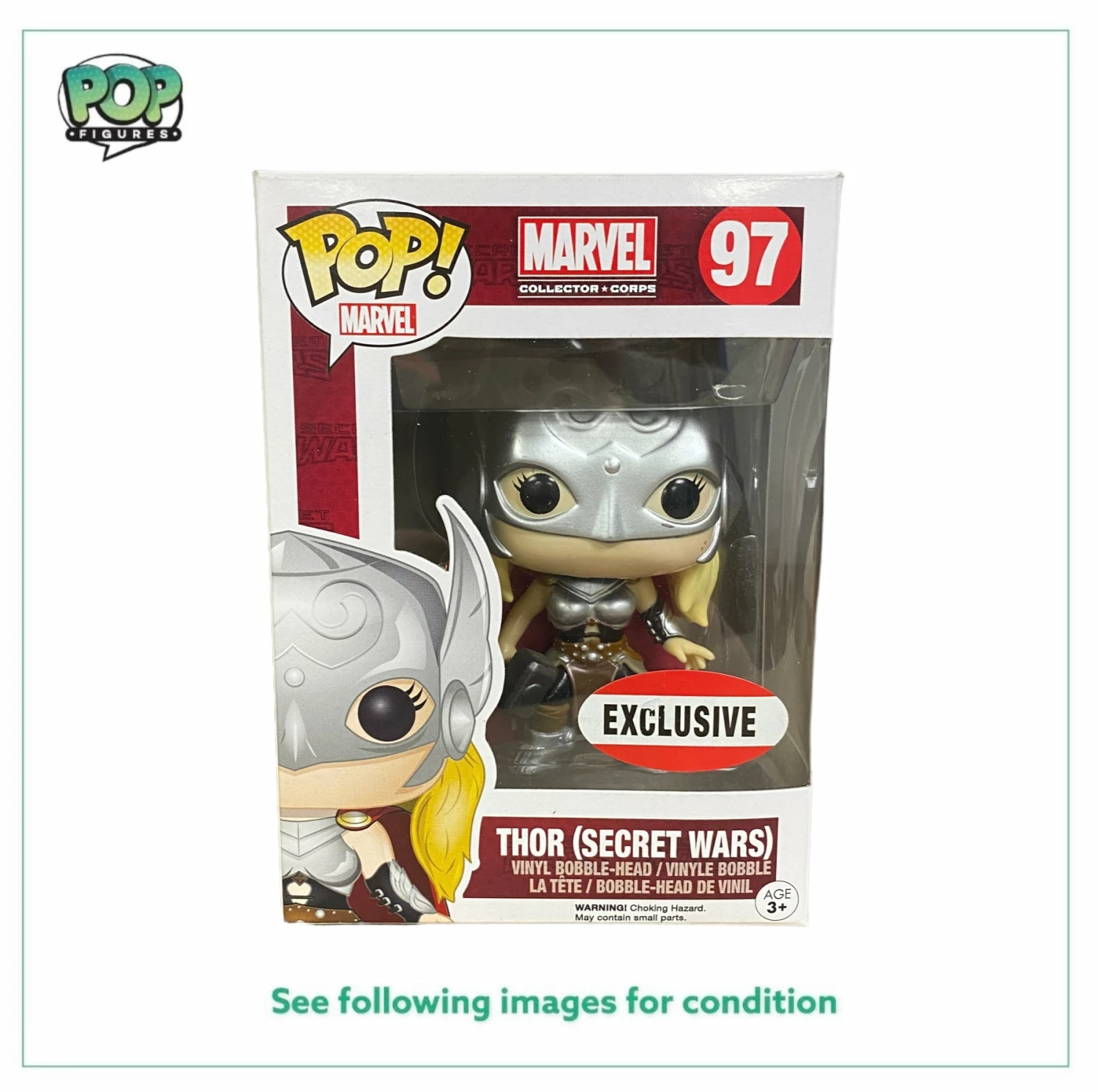 Thor (Secret Wars) #97 Funko Pop! - Marvel Collector Corps Exclusive - Condition 8.5/10