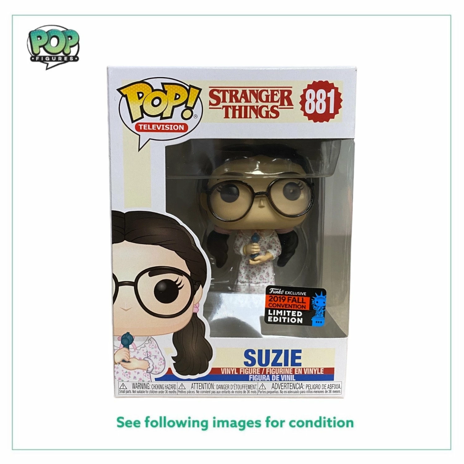 Suzie #881 Funko Pop! - Stranger Things - NYCC 2019 Shared Exclusive - Condition 8.75/10