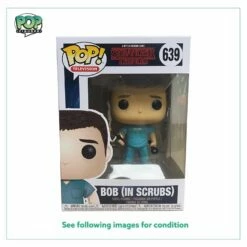 Bob (In Scrubs) #639 Funko Pop! - Stranger Things - 2018 Pop! - Condition 8.75/10
