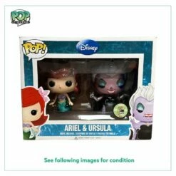 Ariel & Ursula (Metallic) 2 Pack Funko Pop! - Disney - SDCC 2013 Exclusive LE480 Pcs - Condition 7/10