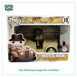 Indy's Ride #19 Funko Pop Rides! - Indiana Jones Adventure - NYCC 2016 Exclusive - Condition 7.5/10