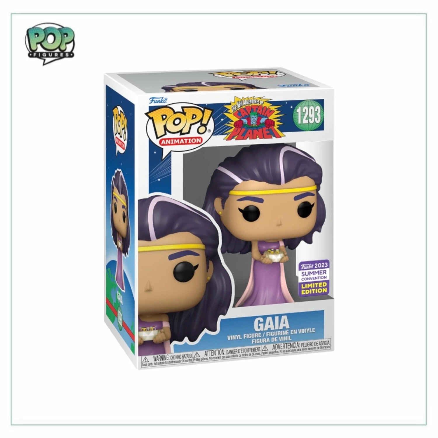 Gaia #1293 Funko Pop! - The New Adventures Of Captain Planet - SDCC 2023 Shared Exclusive