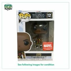 Ayo #1121 Funko Pop! - Black Panther Wakanda Forever - Marvel Collector Corps Exclusive - Condition 8.75/10