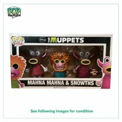 Mahna Mahna And Snowths (Metallic) 3 Pack Funko Pop! - The Muppets - SDCC 2012 Exclusive LE480 Pcs - Condition 7/10