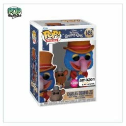 Charles Dickens With Rizzo #1456 (Flocked) Funko Pop! - The Muppets A Christmas Carol - Amazon Exclusive