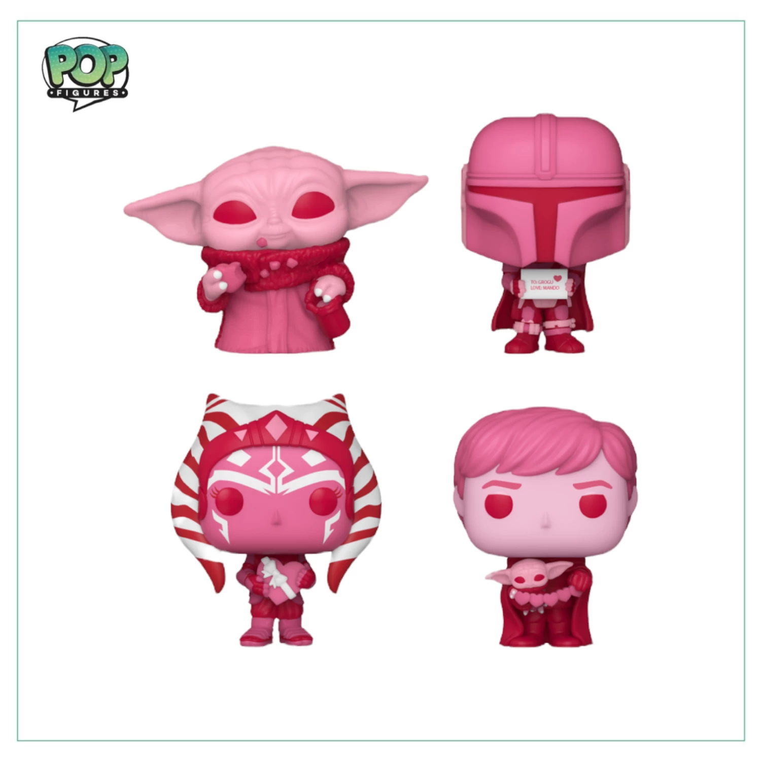 Star Wars Valentines Funko Pocket Pop! 4 Pack - Image 2