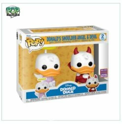 Donald's Shoulder Angel & Devil 2 Pack Deluxe Funko Pop! Disney - 2022 Funko Wonderous Convention Limited Edition